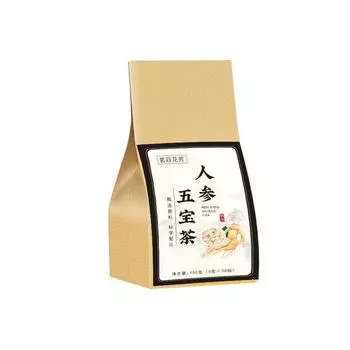 Почечный чай натуральный женьшень Five Treasure Support Health Boost Vitality Care Bag