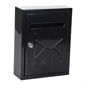 Почтовый ящик 7,8 x 3 10 дюймов, запираемый, настенный, с многофункциональным слотом для почтовых отправлений, конвертов, Black