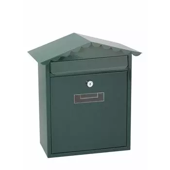 Почтовый ящик EDM Tradition Green Steel (26 х 9 х 35,5 см)