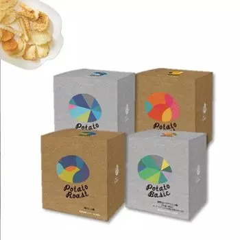 Подарочная коробка Grand Calbee, 4 шт., КОРОБКА Hankyu Department Store Limited, со вкусом соли «Умами», со вкусом морских водорослей, со вкусом жареной соли, со вкусом жареной курицы