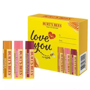 Подарочный набор Burt s Bees Love You, мед, грейпфрут, гранат, 12,75 г, 1 набор
