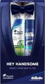 Подарочный набор Head &Shoulders Deep Cleanse Bundle Pack для мужчин TU прозрачный