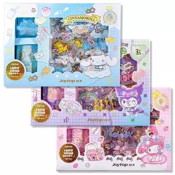 Подарочный набор из наклеек и клейкой ленты с персонажами Sanrio Cinnamoroll Kuromi, популярный персонаж в Корее