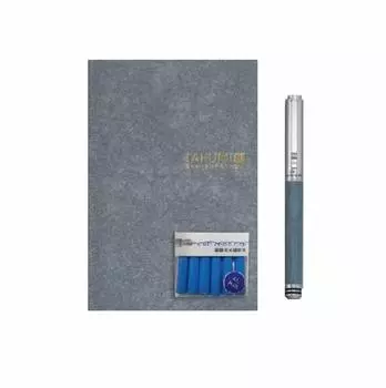Подарочный набор перьевых ручек IWI Extra Fine Hand Scribble TAKUMI Note Wood Blue IWI-VGGB-07