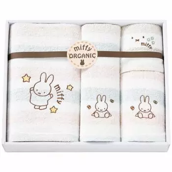 Подарочный набор полотенец nishikawa Miffy 31 x 38 x 6 см Моющийся хлопок Органический хлопок Органический Miffy Органический Miffy Сделано в Японии 228728903 [Nishikawa] 100%