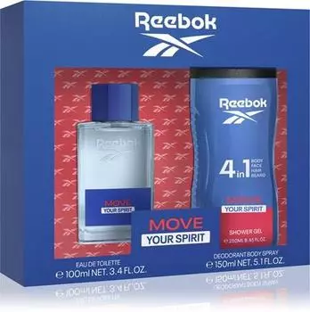 Подарочный набор Reebok Move Your Spirit Body для мужчин TU прозрачный