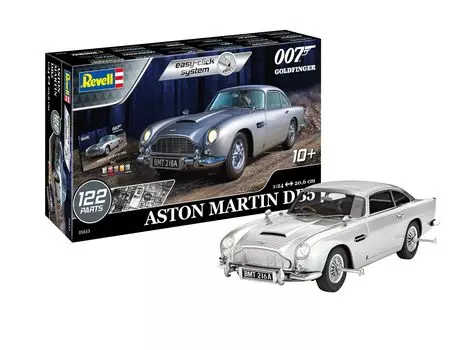 Подарочный набор Revell James Bond Aston Martin Silver 124 - DB5, серебряный