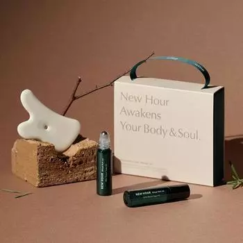 Подарочный набор ритуальной терапии Ate New Hour Therapy (+aroma oil+gua sha&packaging)