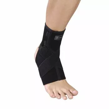 Поддержка голеностопа Noble Ankle Rescue Cross Support, черный размер L чёрный
