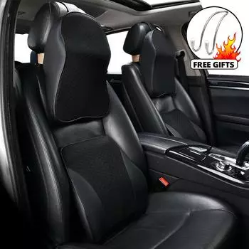 Подголовник автомобиля Подушка для шеи Подголовник 3D Memory Foam Автопутешествие Поддержка спины Подушка для шеи Чехлы для сидений Стайлинг автомобиля