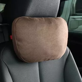 Подголовник автомобиля Универсальная подушка для шеи Дышащие отверстия Подголовник шерстяная ткань Перфорированная поясничная подушка Аксессуары для салона автомобиля
