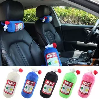 Подголовник для автомобильного сиденья NOS Подушка для шеи JDM Style Азотный баллон Креативный подголовник Поясничная подушка Автомобильные аксессуары Интерьер синий
