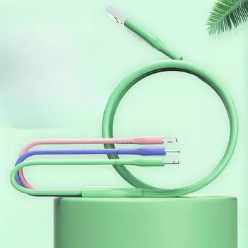 Подходит для 6A Apple Data Cable TYPE-C Mobile USB Android Charge Cable Super Fast Charge Cable One Tow Three 1 meter