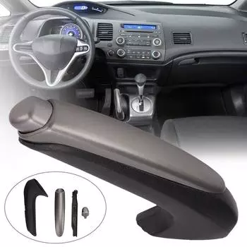 Подходит для EX LX 2006-2011 LHD Ручка стояночного тормоза Крышка рычага Ручка протектора Замена 47115-SNA-A82ZB R0L6 чёрный
