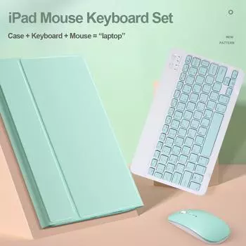 Подходит для iPad Pro 11 дюймов 2021, чехол с беспроводной клавиатурой Bluetooth, двухрежимная мышь Bluetooth iPad air3-pro10.5 (inch) фиолетовый