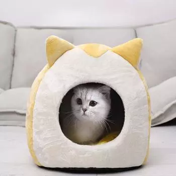 Подходит для кошек и собак. Четырехсезонный питомник для кошек Jiji Cat House, летняя вилла для кошек. Закрытый питомник для маленьких собак. S 29*26*34cm