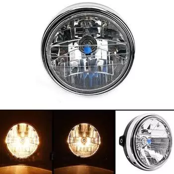 Подходит для мотоцикла Cb400/900, модификация фары в сборе, хрустальная фара, освещение высокой яркости