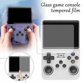 Подходит для r36s Open Source Arcade Game Console Game Закаленная пленка Handheld Console Screen Gl T0N3 for r36s-1set