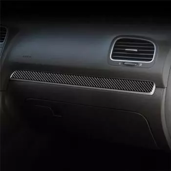 Подходит для VW golf 6 2008-2012 gti R MK6 scirocco 2009-2016 Автомобильные аксессуары карбоновое волокно центральная консоль отделка накладка на автомобиль наклейка 3D чёрный