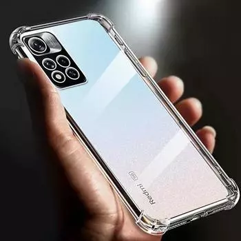 Подходит для Xiaomi Redmi Note 11 Pro plus 5G утолщенный противоударный прозрачный мягкий чехол для телефона из ТПУ с подушкой безопасности прозрачные чехлы для задней крышки for Note11Proplus 5G прозрачный
