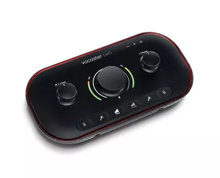 Подкаст Focusrite Vocaster с двумя аудиоинтерфейсами Focusrite