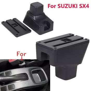 Подлокотник для автомобиля SUZUKI SX4 Ящик для подлокотника Детали интерьера Детали для модернизации Ящик для хранения Автомобильные аксессуары Детали интерьера