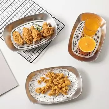 Поднос для торта, поднос с фруктами, европейская железная кухонная тарелка