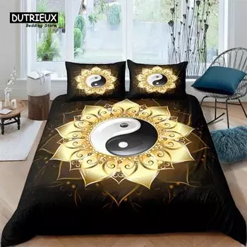 Пододеяльник Gossip King Boho Trippy Psychedelic Art пододеяльник из микрофибры традиционный комплект постельного белья с темой Инь-Ян для мальчиков и девочек EU single(135x200cm)