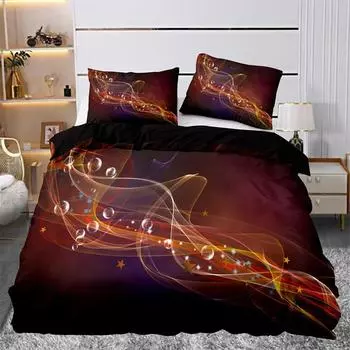 Пододеяльник с абстрактным узором, геометрический чехол, 3D Galaxy, комплект постельного белья, полный двуспальный для девочек, подростков, взрослых, декор спальни 70x133cm 2pcs