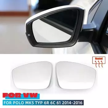 Подогрев бокового зеркала заднего вида для VW Polo V Hatchback 6R 6C 2010 2011 2012 2013 левое правое замена