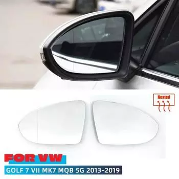 Подогреваемое прозрачное стекло зеркала заднего вида для Volkswagen VW Golf 7 MK7 / MK7.5 GTI GTD 2012-2025 Touran 5T замена