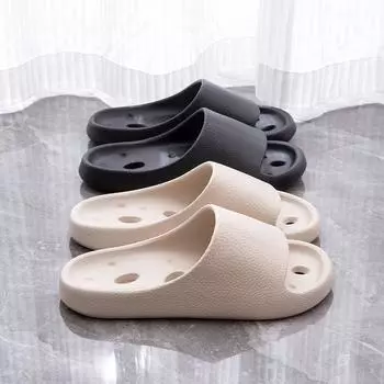 Подошва EVA Antislip Sole Протекающая вода Тапочки для ванной Туалетные горки Душ Удобный свет 36-37 розовый