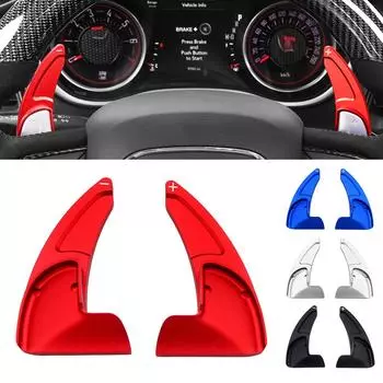 Подрулевой переключатель передач с удлинителем для Dodge Durango Citadel R/T SXT Plus Charger GT Challenger RT Scat Pack красный
