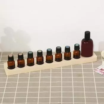 Подставка для эфирных масел, настольный дисплей, многофункциональное, экономящее место, хранилище, высококачественный деревянный флакон для духов с 9 отверстиями