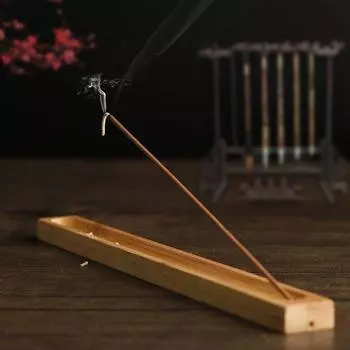 Подставка для благовоний, основа для катушки, украшение из сандалового дерева, 23 см, домашняя деревянная курильница для благовоний B - 1Pcs