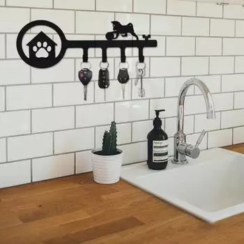 Подставка для ключей Sweet Home Design Black Iron, настенная чёрный