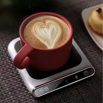 Подставка для подогрева чашек USB, кофе, молока, чая, настольный обогреватель, подставка с 3 регулируемыми температурами, подставка для подогрева кружек, рождественский подарок CHINA