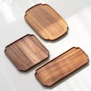 Подставка для полотенец из цельного дерева, подставка для кофейных чашек, подставка для чая, держатель для хранения фруктов и продуктов, принадлежности для украшения дома в отеле