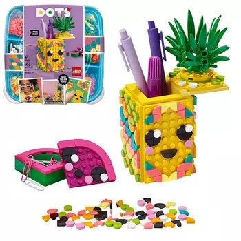 Подставка для ручек LEGO DOTS «Ананас» 41906