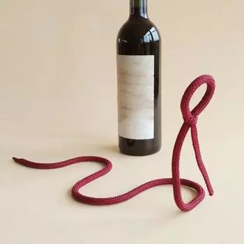 Подставка для вина Yousheng Floating Wine Bottle Holder Iron Rope Wine Rack для одной бутылки Suspension Wine Display Stand для домашнего декора Party Bars Kitchens белый