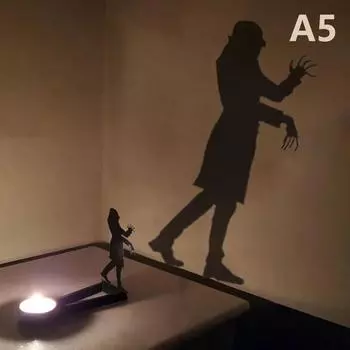 Подсвечник Nosferatu Candle Shadow Tealight Shadow Caster Halloween Horror Candle Holder Decor Party Horror Decor A5