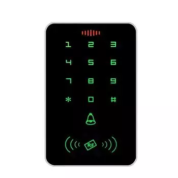 Подсветка 1000 User Touch 125 кГц RFID бесконтактная карта Клавиатура Контроль доступа Считыватель дверных замков Электрический замок открывания ворот AC and 10 Keys