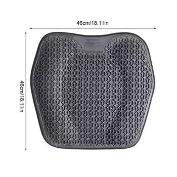 Подушка для автомобильного сиденья с охлаждающим гелем Honeycomb, дышащая летняя автомобильная подушка, эластичный 3D-чехол из хлопка, гелевая подушка для сиденья, аксессуары для автомобиля Other серый