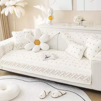 Подушка для дивана Four Seasons General Fabrics Нескользящая кожаная подушка Нескользящий современный простой чехол для дивана Ткань для чехла 70*70cm