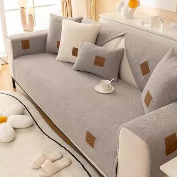 Подушка для дивана Four Seasons Universal Light Luxury Modern High-End Нескользящий кожаный чехол для дивана Чехол для подушки Ткань 70*70
