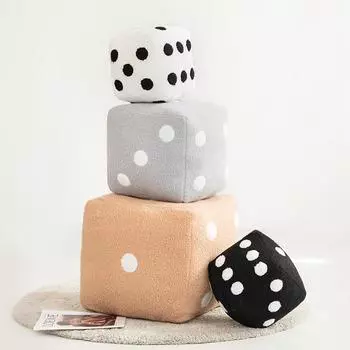 Подушка для игры в кости, плюшевая подушка для игры в кости, подушка для объятий, мягкая плюшевая игрушка, игровой реквизит, украшение интерьера автомобиля, украшение для дома, товары для вечеринок 20cm