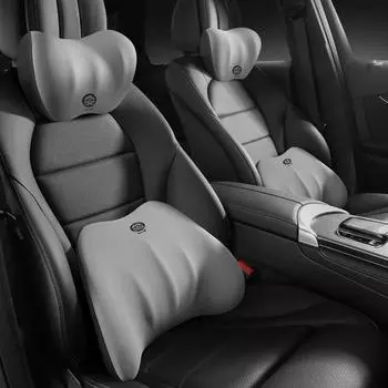 Подушка для шеи в автомобиль, пена с эффектом памяти, спинка для автомобиля, поясничная поддержка, универсальная подушка для шеи, подушка для талии, аксессуары для автомобильного сиденья