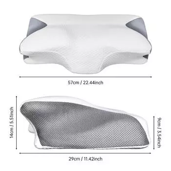 Подушка для сна Butterfly Sleep Memory Pillow Slow Rebound Удобная эргономичная подушка для сна 2 в 1 Ортопедическая подушка для шеи Подушка для сна Постельное белье