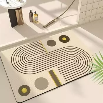 Подушка для туалета Diatom Mud, впитывающий коврик для пола, быстросохнущий коврик для ванной комнаты, коврик для двери туалета, симпатичный нескользящий коврик для ног 40*60cm