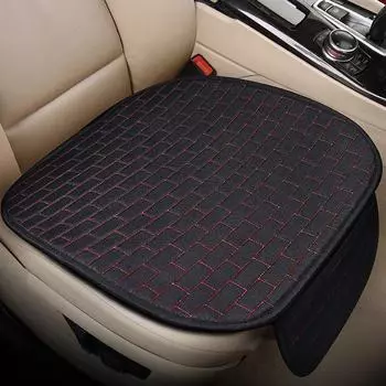 Подушка на сиденье автомобиля All Seasons Linen - Универсальная противоскользящая накладка на спинку заднего сиденья - Цельная квадратная конструкция для раздельных сидений front row single piece